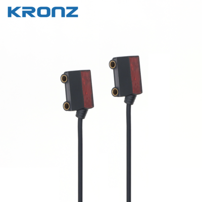 Micro Laser Photoelectric Sensor, 0-80mm Adjustable, NPN/PNP Output, Line Laser