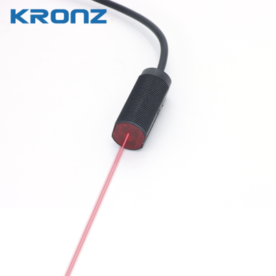 Diffuse Photoelectric Sensor 10-500mm Detection NPN/PNP Output 24V 100mA Red Light 635nm