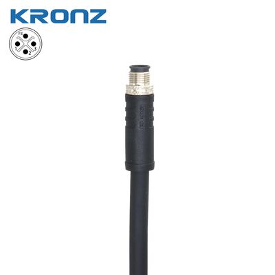 Good price M12 connector male 2M cable S-code IP67 suitable for industrial automation online