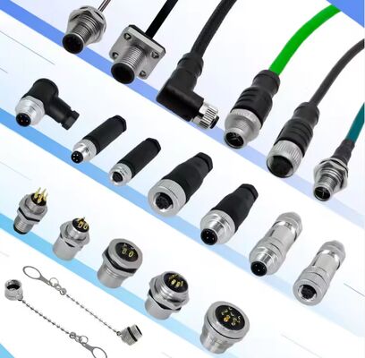 お買い得 繊維接続 M12 接続器 遮蔽式設計と4A電流 産業信号伝送 オンライン