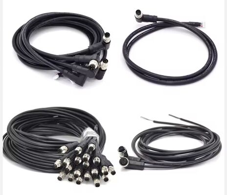 Prezzo buono Connettore angolato M12 con sistema di codifica S-CODE, contatti in lega di rame e tensione 60V in linea
