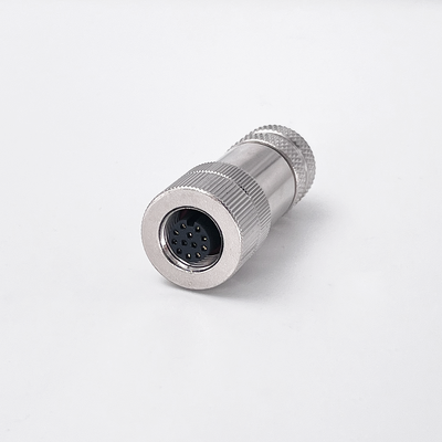 Bom preço M12 Conector sem fio de campo feminino de 12 pines com código A com proteção IP67 on-line