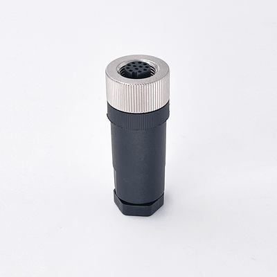 Prezzo buono M12 A-Codificato 12-Pin Male Straight Connector. in linea
