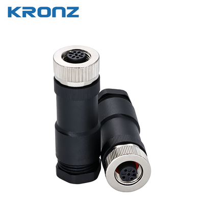Harga bagus Konektor M12 Female Field Wirable dengan Perlindungan IP67, Koneksi Sekrup, dan Penguncian A-CODE on line