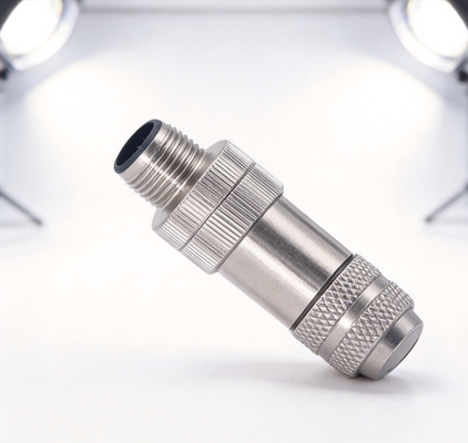 Harga bagus 12-Pin M12 Wanita Lapangan Wirable Connector dengan A-CODE Keying dan IP67 Perlindungan on line