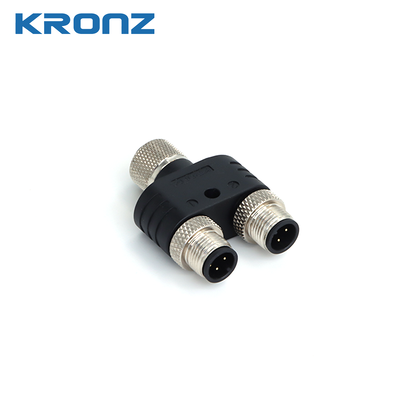 İyi fiyat IP67 M12 Y-ayırıcı Dişi Konnektör, 4 Pin IEC 61076-2-101 Standardı ile çevrimiçi